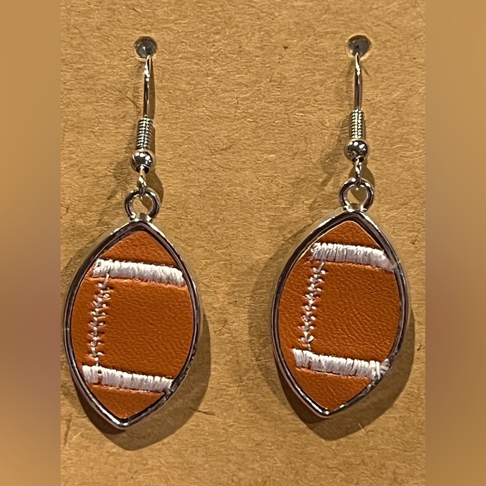 Football earrings!